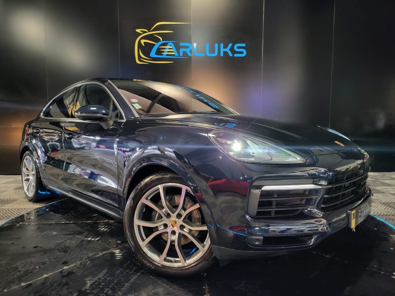 PORSCHE CAYENNE COUPE 3.0 V6 461/340cv E-Hybrid AWD BVA / TOIT PANORAMIQUE/CAMERA 360°/HAYON ELECTRI