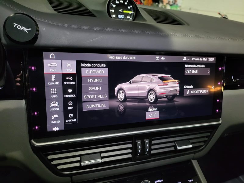 PORSCHE CAYENNE COUPE 3.0 V6 461/340cv E-Hybrid AWD BVA / TOIT PANORAMIQUE/CAMERA 360°/HAYON ELECTRI