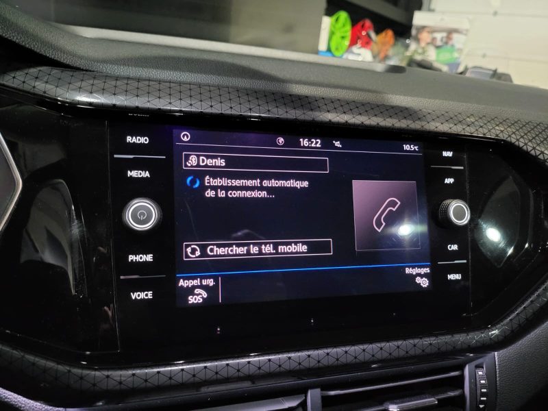 VOLKSWAGEN T-CROSS 1.0 TSI 116cv R-Line DSG7 / APPLE CARPLAY/DETECTION ANGLES MORTS/RADAR-AV-AR