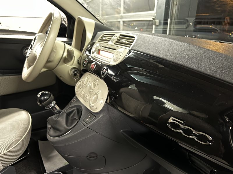 FIAT 500 II LOUNGE 1.2 69 Cv TOIT PANORAMIQUE BLUETOOTH CLIMATISATION CRIT AIR 1 - GARANTIE 1 AN