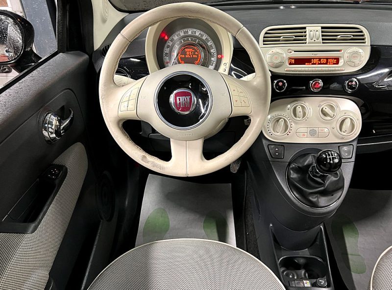 FIAT 500 II LOUNGE 1.2 69 Cv TOIT PANORAMIQUE BLUETOOTH CLIMATISATION CRIT AIR 1 - GARANTIE 1 AN