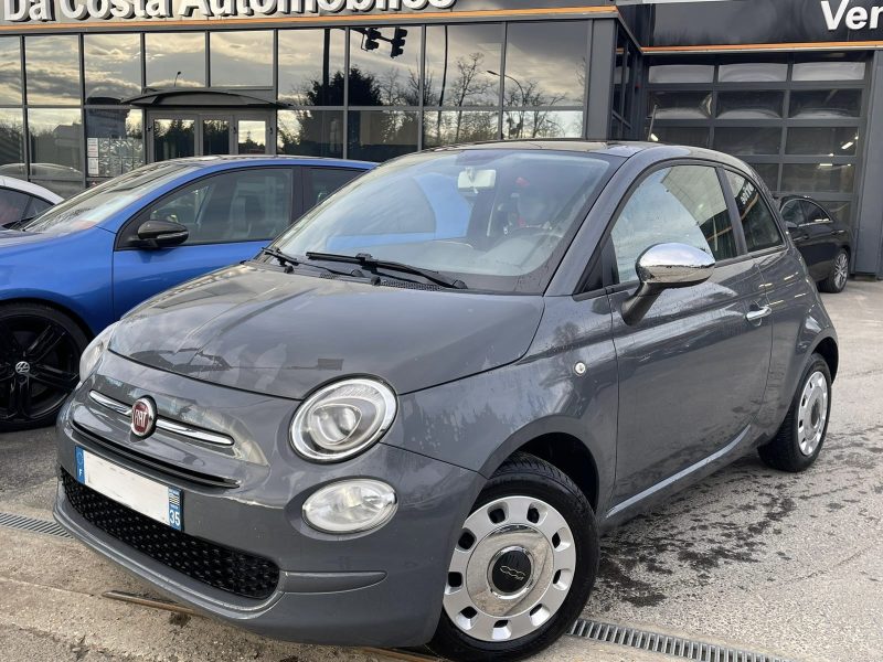 FIAT 500 PHASE 2 LOUNGE 1.2 69 TOIT PANORAMIQUE ECRAN TACTILE BLUETOOTH CRIT AIR 1 - GARANTIE 1 AN