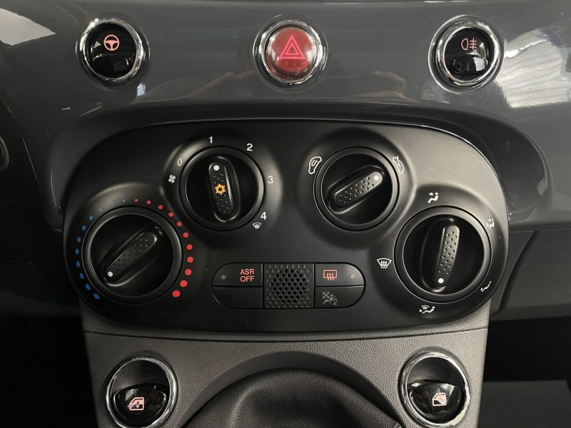 FIAT 500 PHASE 2 LOUNGE 1.2 69 TOIT PANORAMIQUE ECRAN TACTILE BLUETOOTH CRIT AIR 1 - GARANTIE 1 AN