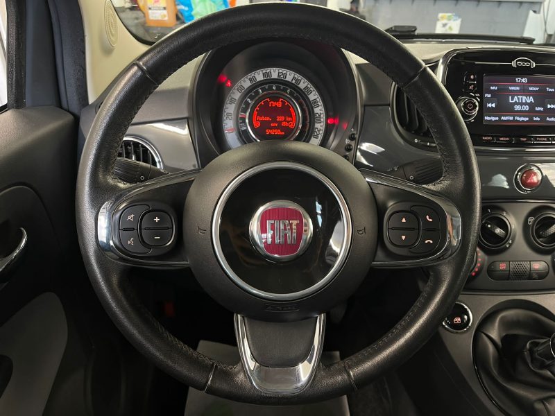 FIAT 500 PHASE 2 LOUNGE 1.2 69 TOIT PANORAMIQUE ECRAN TACTILE BLUETOOTH CRIT AIR 1 - GARANTIE 1 AN