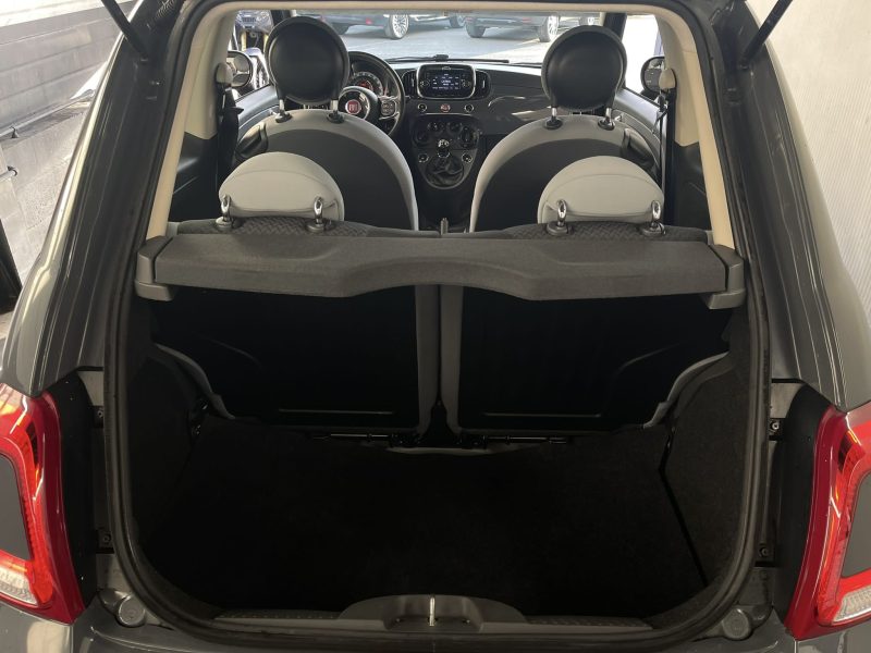 FIAT 500 PHASE 2 LOUNGE 1.2 69 TOIT PANORAMIQUE ECRAN TACTILE BLUETOOTH CRIT AIR 1 - GARANTIE 1 AN