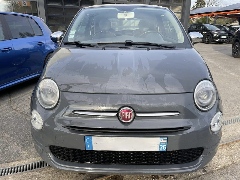 FIAT 500 PHASE 2 LOUNGE 1.2 69 TOIT PANORAMIQUE ECRAN TACTILE BLUETOOTH CRIT AIR 1 - GARANTIE 1 AN