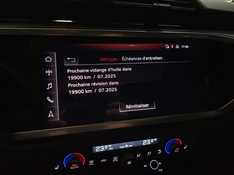 AUDI Q3 Sportback 35 TDI 150cv S LINE TOIT OUVRANT / APPLE CARPLAY / VIRTUAL COCKPIT / SUIVI AUDI