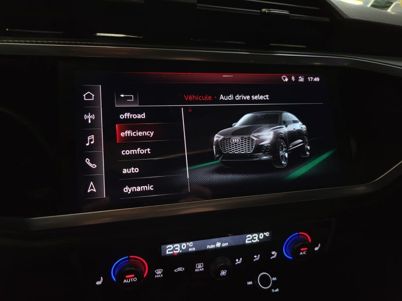AUDI Q3 Sportback 35 TDI 150cv S LINE TOIT OUVRANT / APPLE CARPLAY / VIRTUAL COCKPIT / SUIVI AUDI