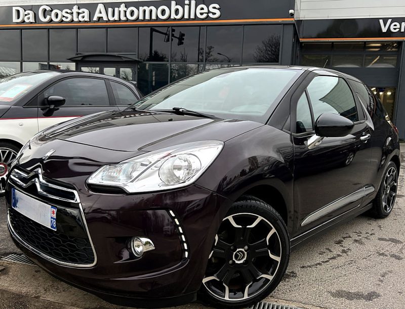 CITROEN DS3 SO CHIC 1.2 VTI 82 Cv 28 800 Kms / GPS BLUETOOTH CRIT AIR 1 - GARANTIE 1 AN