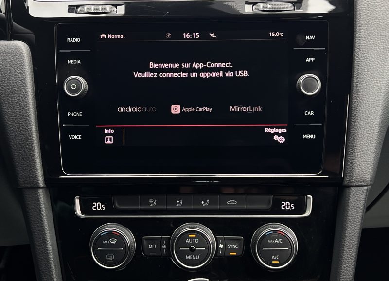 VOLKSWAGEN GOLF 7 VII PHASE 2 PERFORMANCE 2.0 TSI 245 DSG7 TOIT OUVRANT VIRTUAL ACC Garantie 6 mois