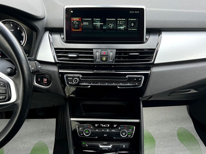 BMW SERIE 2  F46 GRAND TOURER 216D 116 Cv GRAND GPS CAMERA AFFICHAGE TETE HAUTE KEYLESS GARANTIE 1 A