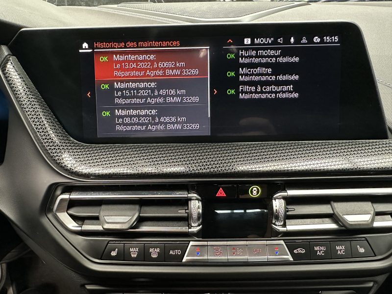 BMW SERIE 1 F40 120D 190 XDRIVE M SPORT BVA8*SIEGES M*