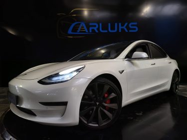 TESLA MODEL 3 PERFORMANCE 490CV DUAL MOTORS / CUIR VEGETAL BLANC / TOIT PANORAMIQUE / SIEGE ELEC ET 
