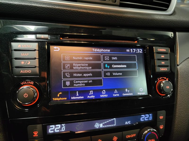 NISSAN QASHQAI II 1.3 DIG-T 160cv Tekna + BVM6 1ère Main // APPLE CARPLAY/CAMERA 360°/SIEGES CHAUFFA