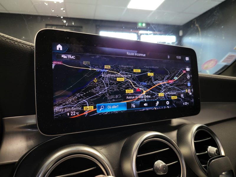 MERCEDES GLC 300 258cv EQ BOOST 4MATIC AMG LINE /TOIT OUVRANT+CAMERA 360+SIEGES A MEMOIRES+ANGLE MOR