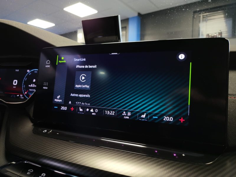 SKODA OCTAVIA RS 2.0 TDI DSG7 200cv / SUIVI SKODA / VIRTUAL COCKPIT / CARPLAY / PHARES LED DIRECTION
