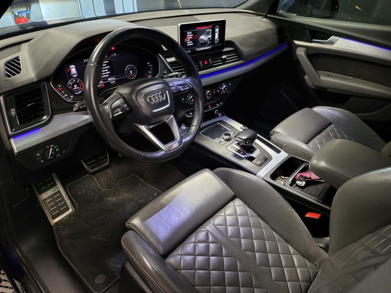 AUDI Q5 2.0 TDI QUATTRO S-TRONIC7 190cv S-LINE / CARPLAY / KEYLESS / CUIR CHAUFFANTS / VIRTUAL COCKP