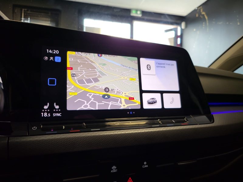 VOLKSWAGEN GOLF VIII 1.0 eTSI 110cvACTIVE /VIRTUAL COCKPIT+VOLANT CHAUFFANT+SIEGE CHAUFFANT/