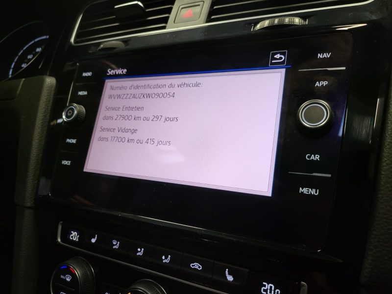 VOLKSWAGEN GOLF VII R 2.0 DSG7 4MOTION 300cv / SUIVI VOLKSAWAGEN / TOIT OUVRANT / CAMERA / KEYLESS