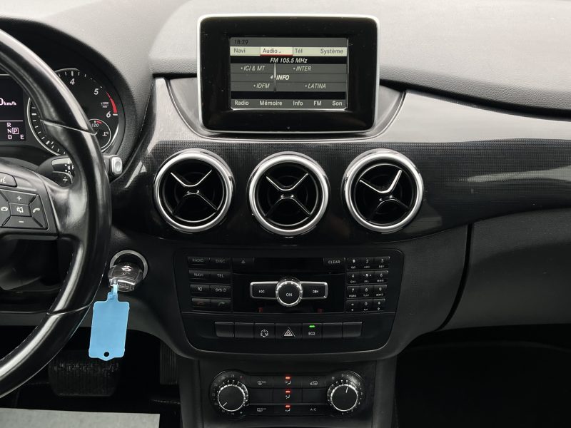 MERCEDES CLASSE B II 180 CDI 110 Cv BOITE AUTOMATIQUE 7 / CAMERA RECUL BLUETOOTH GPS - GARANTIE 1 AN