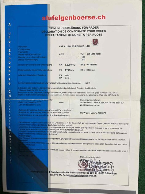 BMW 335i e93 DKG  KARDON CARBON 306 ch  21 cv fiscaux  (Carte grise moitié prix )