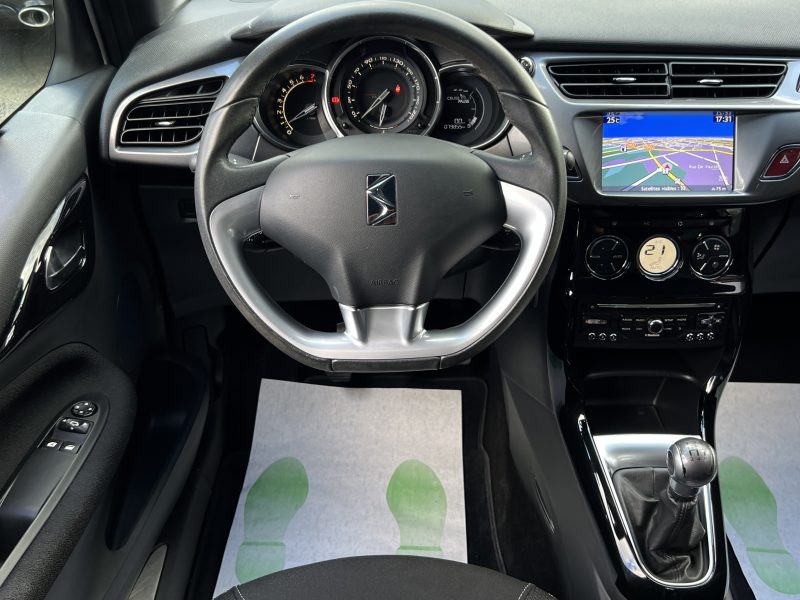 CITROEN DS3 PHASE 2 CHIC 1.2 110 PREMIERE MAIN GPS CAMERA RECUL BLUETOOTH CRIT AIR 1 - GARANTE 1 AN