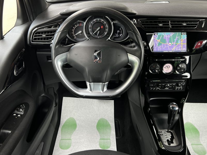 CITROEN DS3 CITROEN DS3 CITROEN DS3 SO CHIC 1.6 VTI 120 Cv BOITE AUTO GPS BLUETOOTH CRIT AIR 1 / 70 