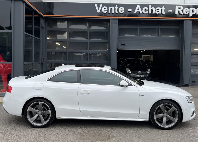 AUDI A5 COUPE PHASE 2 S-LINE 2.0 TDI 190 TOIT OUVRANT CUIR 51 200 Kms ORIGINE FRANCE - GARANTIE 1 AN