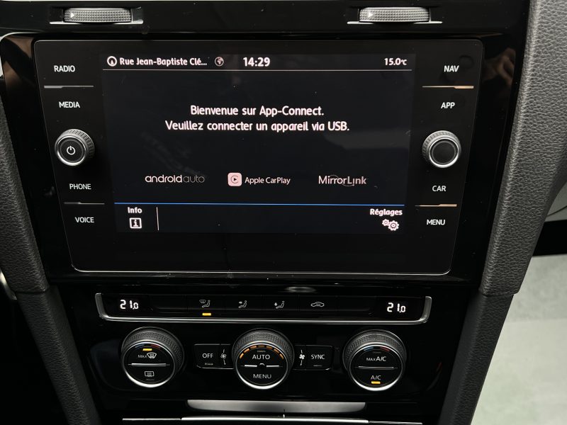 VOLKSWAGEN GOLF 7 VII PHASE 2 IQ DRIVE 1.5 TSI EVO 130 Cv APPLE & ANDROID CAMERA GPS - GARANTIE 1 AN