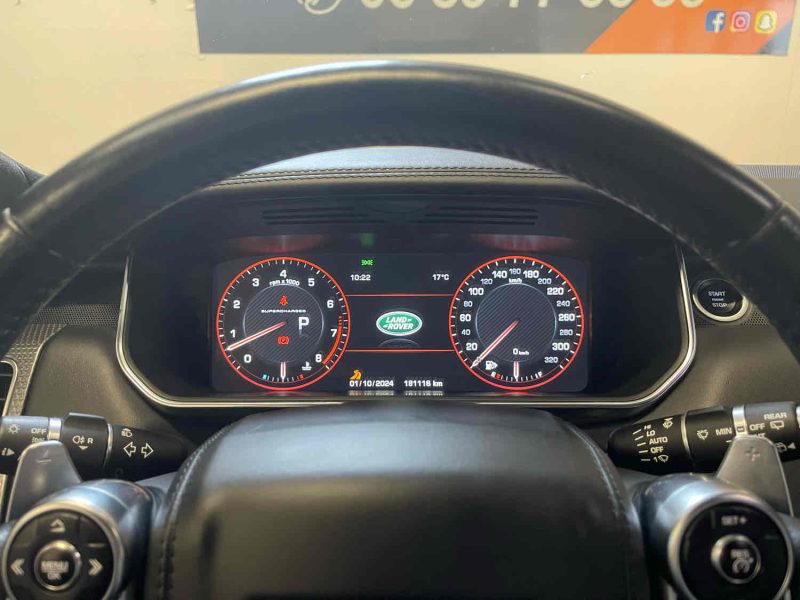 LAND ROVER RANGE ROVER SPORT II 1ERE MAIN SVR 5.0 V8 550ch SUPERCHARGED FULL GARANTIE 12 MOIS