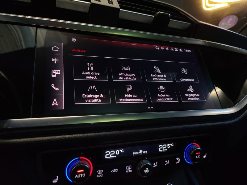 AUDI Q3 45 TFSI HYBRID 245cv S-LINE / SUIVI AUDI / TO / MEPLAT / REGULATEUR ADAPTATIF / SIEGE ELEC