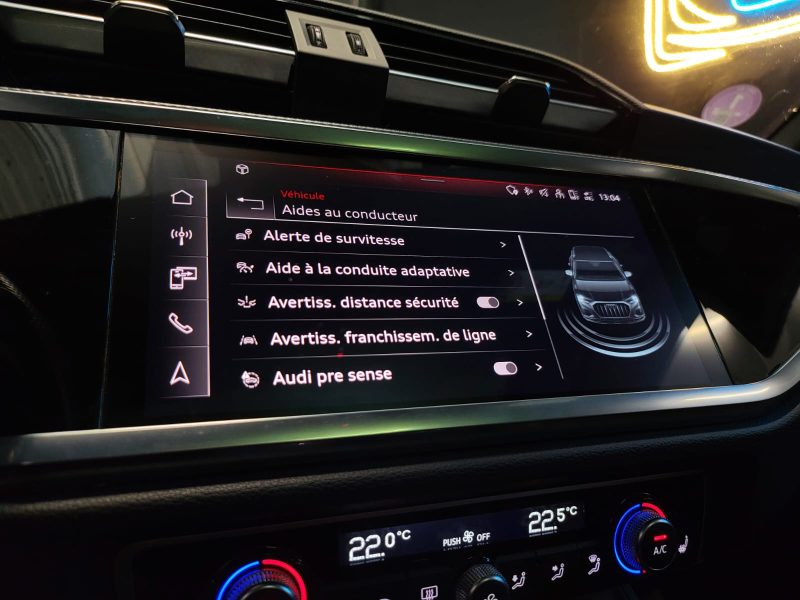 AUDI Q3 45 TFSI HYBRID 245cv S-LINE / SUIVI AUDI / TO / MEPLAT / REGULATEUR ADAPTATIF / SIEGE ELEC