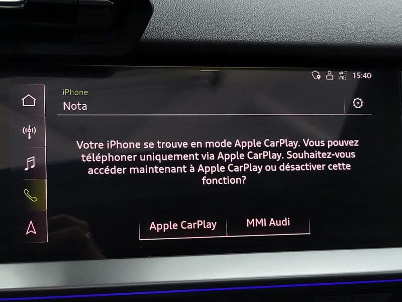 AUDI A3 SPORTBACK 35 TFSI 150cv S-Line Boîte Auto S-Tronic7