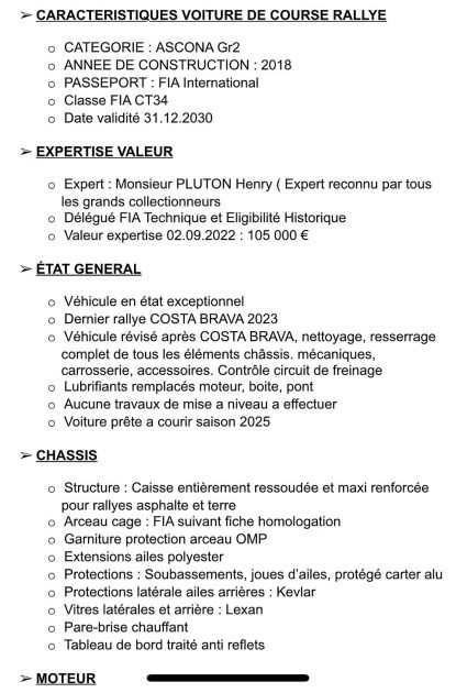 OPEL ASCONA Gr.2 VHC