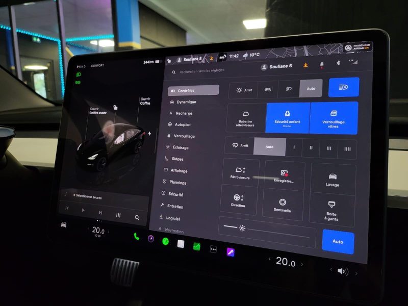 TESLA MODEL 3 275cv PROPULSION / AUTOPILOT / CAMERA / SIEGES ELECTRIQUES 