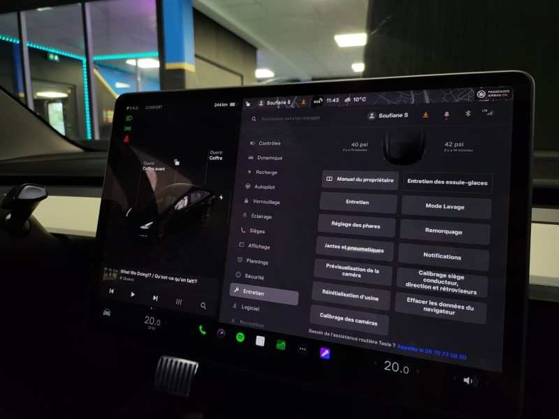 TESLA MODEL 3 275cv PROPULSION / AUTOPILOT / CAMERA / SIEGES ELECTRIQUES 