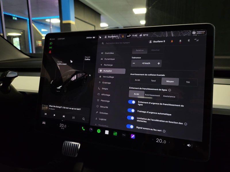 TESLA MODEL 3 275cv PROPULSION / AUTOPILOT / CAMERA / SIEGES ELECTRIQUES 