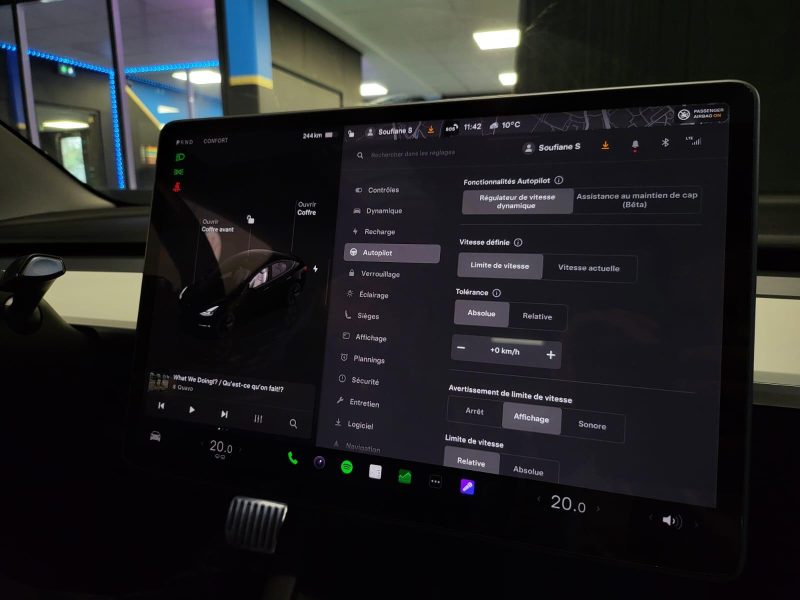 TESLA MODEL 3 275cv PROPULSION / AUTOPILOT / CAMERA / SIEGES ELECTRIQUES 