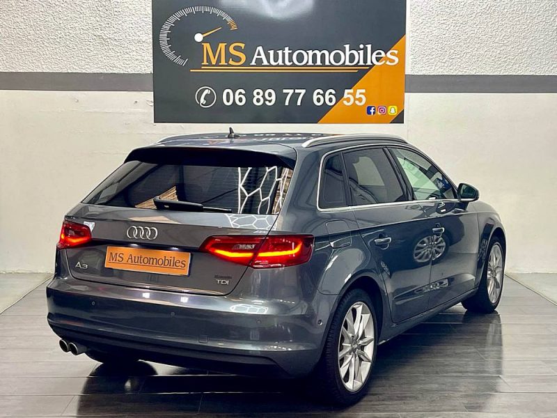 AUDI A3 SPORTBACK 2.0 TDI S&S 150ch AMBITION LUXE GARANTIE 12 MOIS, BANG & OLUFSEN, XENON, ACC