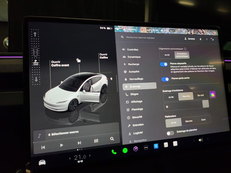 TESLA MODEL 3 HIGHLAND 283cv PROPULSION / SIEGES ELECTRIQUES / VOLANT CHAUFFANT / CAMERA 360° / CHA 