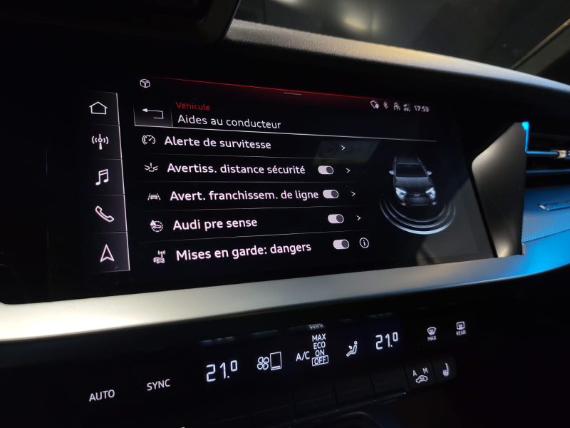 AUDI A3 SPORTBACK 2.0 40 TDi 200cv TURBO QUATTRO S-LINE VIRTUAL COCKPIT / KEYLESS / SIEGES CHAUF