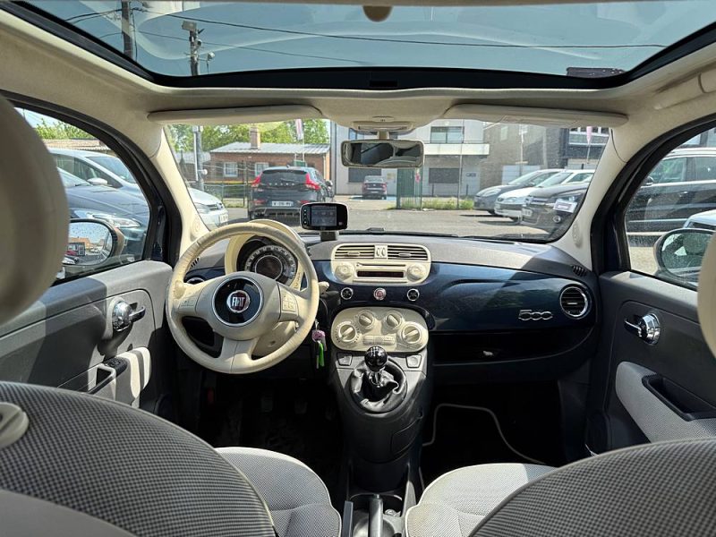 FIAT 500 1.2 70cv et 4cv fiscaux toit ouvrant