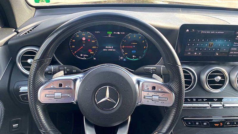 MERCEDES CLASSE GLC 300 DE 4MATIC AMG LINE 194 + 122 ch, Crit\'air 1 Hybrid Diesel