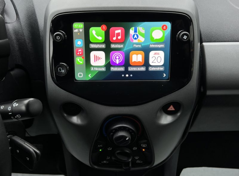 TOYOTA AYGO PHASE 3 1.0 VVT-i 72 1ERE MAIN ECRAN TACTILE APPLE CARPLAY CAMERA RECUL - GARANTIE 1 AN