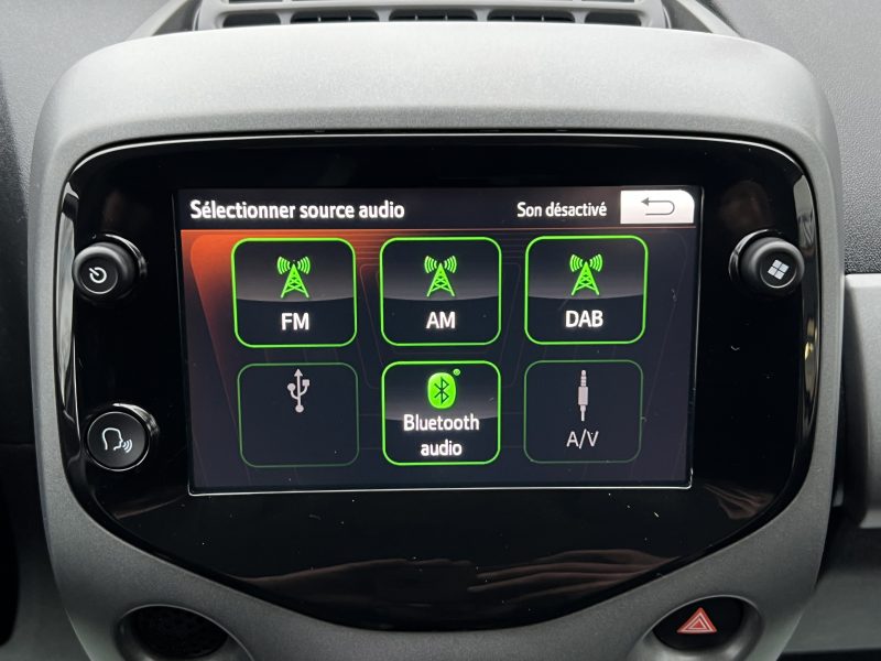 TOYOTA AYGO PHASE 3 1.0 VVT-i 72 1ERE MAIN ECRAN TACTILE APPLE CARPLAY CAMERA RECUL - GARANTIE 1 AN