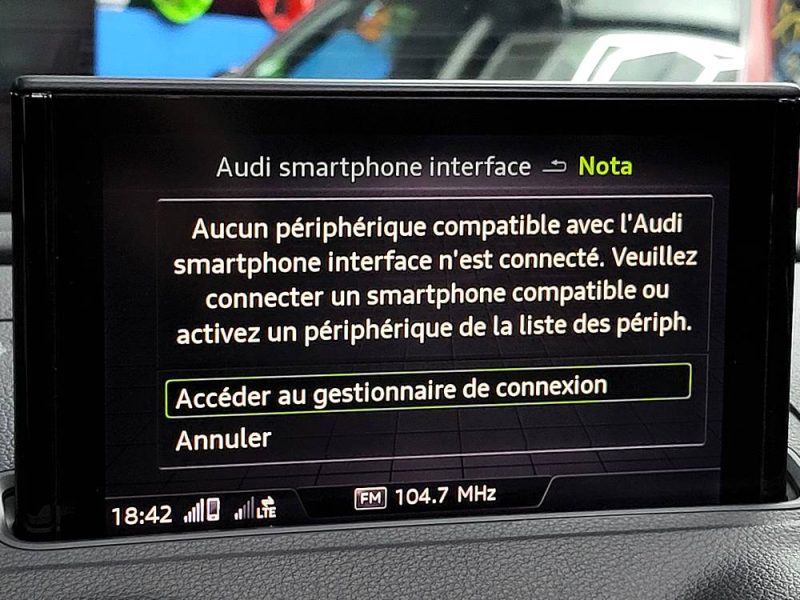 AUDI A3 CABRIOLET 1.5 TFSI 150cv Design Luxe Boîte Auto S-Tronic7