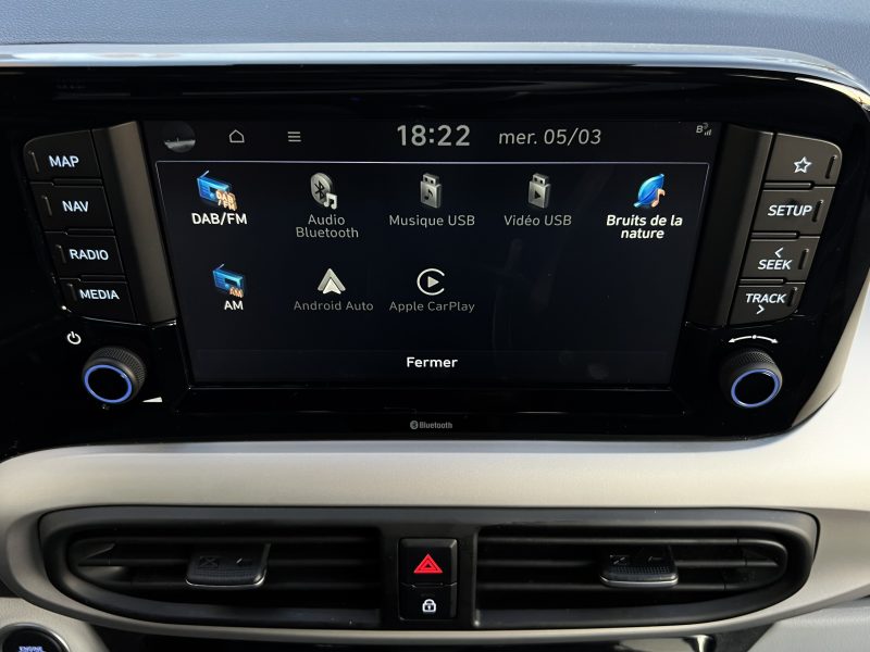 HYUNDAI i10 CREATIVE 1.0 MPi 67 Cv BOITE AUTOMATIQUE APPLE & ANDROID 12 300 Kms - GARANTIE 09/2029