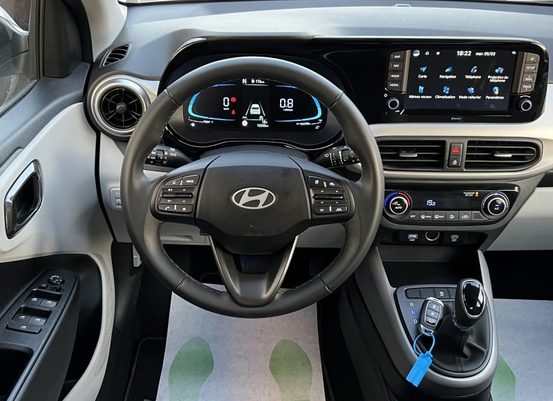 HYUNDAI i10 CREATIVE 1.0 MPi 67 Cv BOITE AUTOMATIQUE APPLE & ANDROID 12 300 Kms - GARANTIE 09/2029