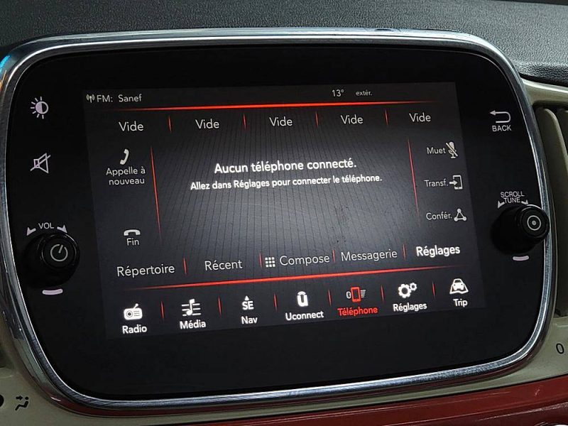 FIAT 500 1.2 MPi 69cv Lounge Stop And Start Boîte Auto Dualogic 1ère Main / FAIBLE KILOMETRAGE