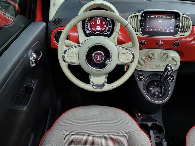 FIAT 500 1.2 MPi 69cv Lounge Stop And Start Boîte Auto Dualogic 1ère Main / FAIBLE KILOMETRAGE